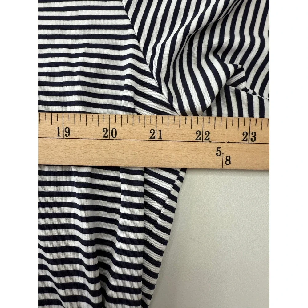 Columbia Golf Navy White Striped Mens Polo Shirt Large New - Picture 6 of 9